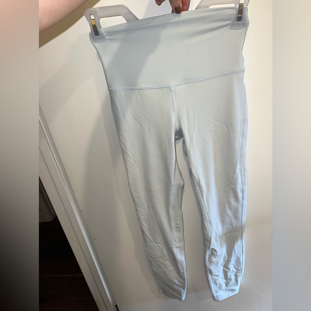 LuluLemon leggings size 4, gently used, light blue color
